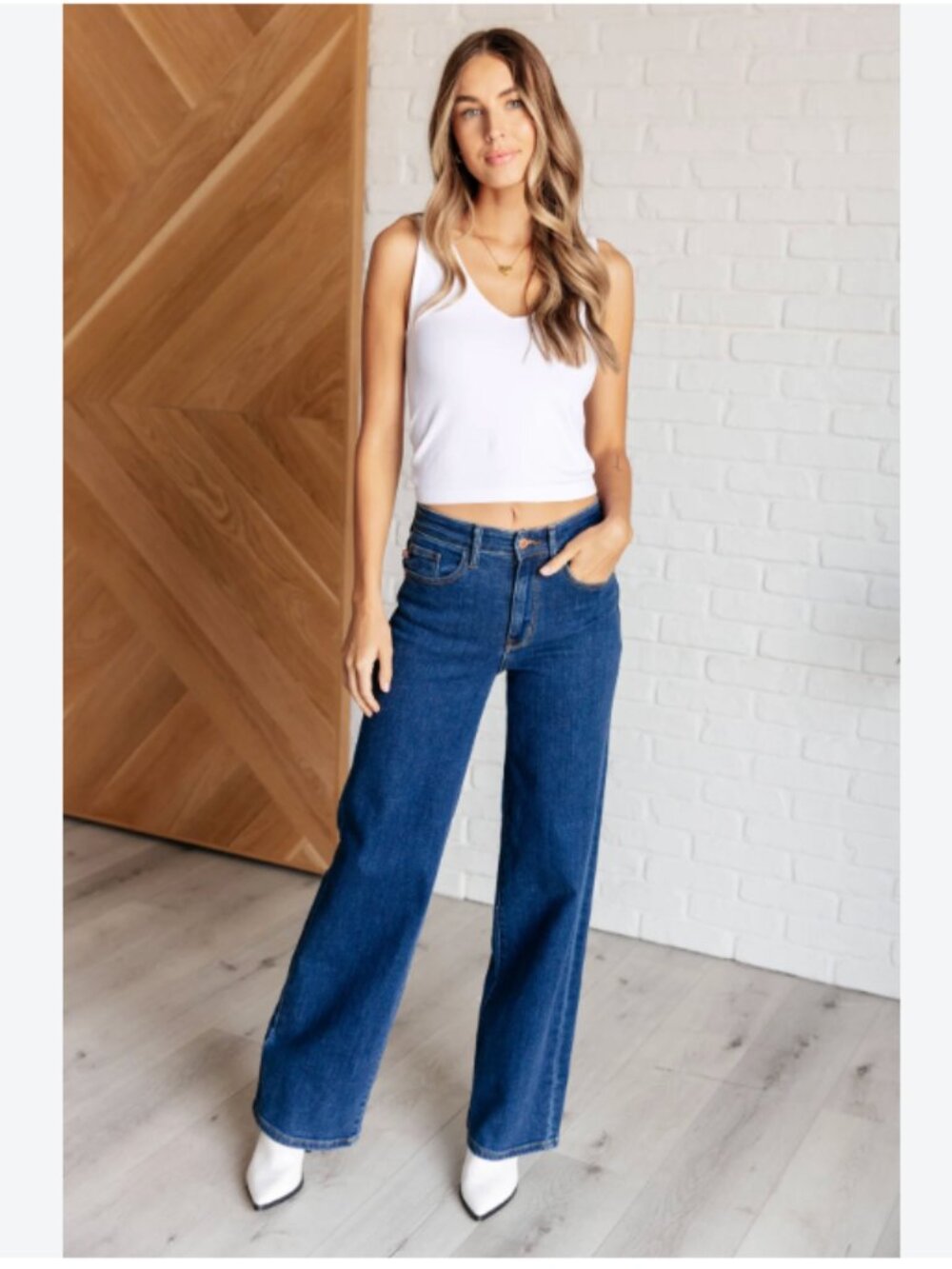 Judy Blue High Rise Wide leg Jeans sz14W